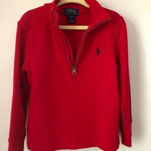 (Polo Ralph Lauren) red sweater top
